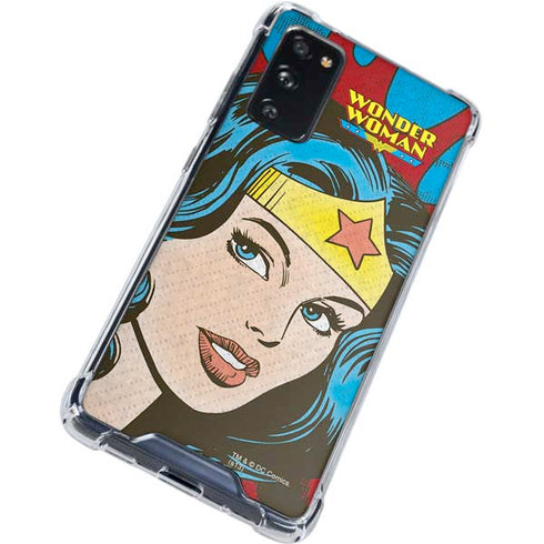 DC Comics Wonder Woman Vintage Profile Galaxy S20 FE Clear Case